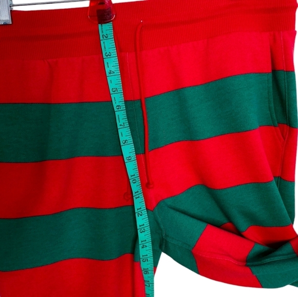 Target Christmas Santa Elf Sweatpants Joggers with Pockets men's large - Picture 10 of 11